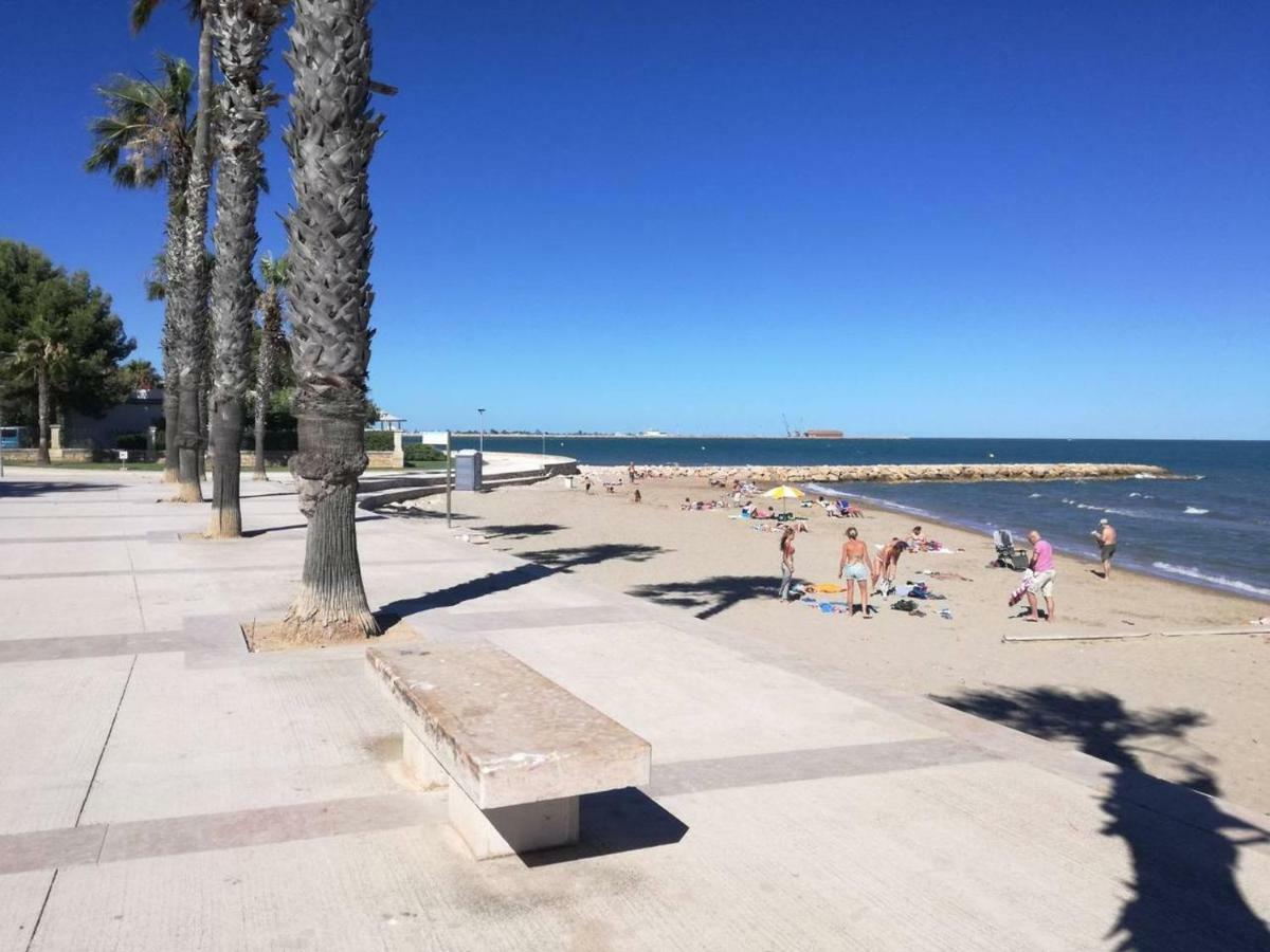 Primera Linea De Mar Con Piscina En Ebrehogar Sant Carles De La Rapita Bagian luar foto